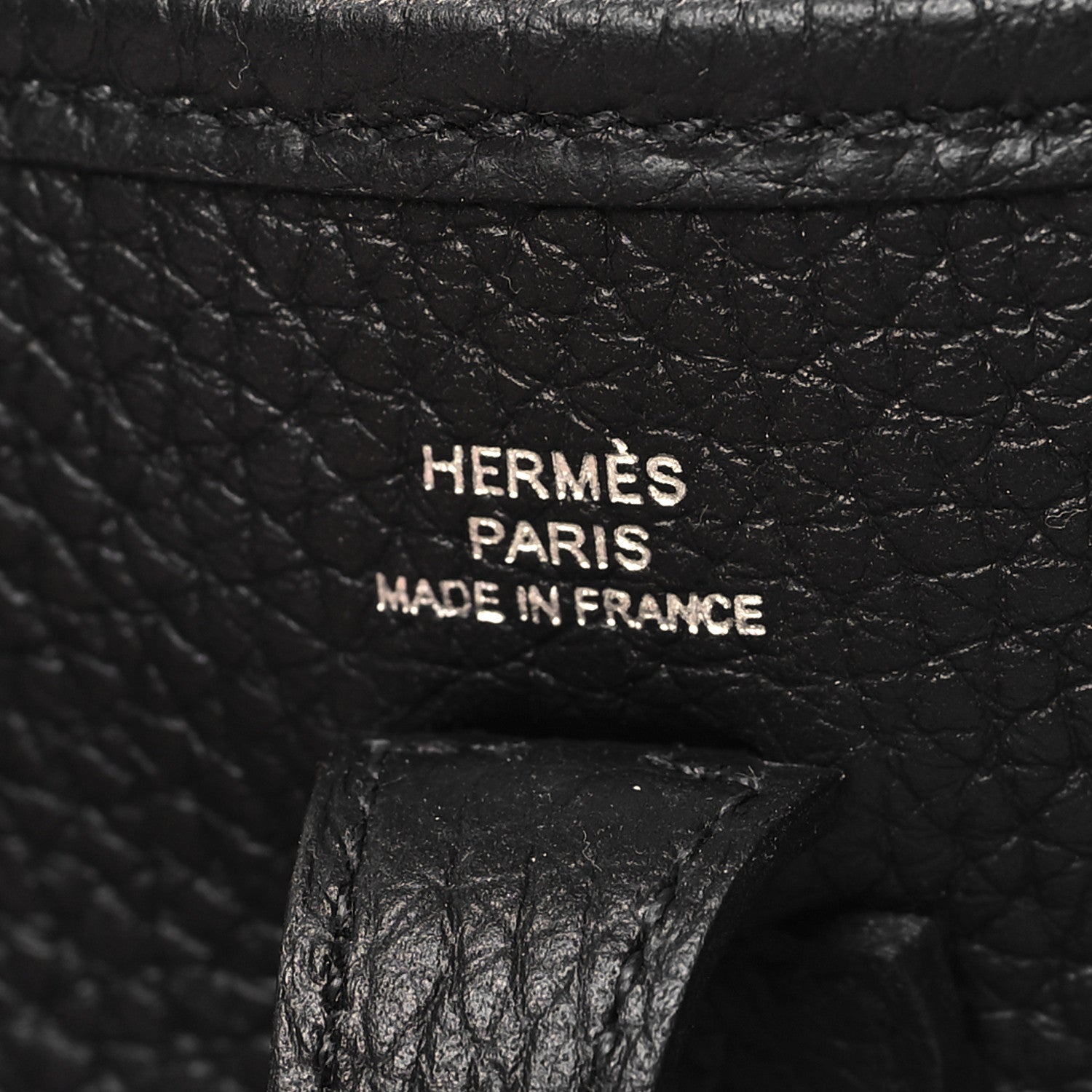 Hermes Taurillon Clemence Evelyne TPM Black 6 of 11