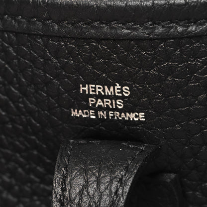 Hermes Taurillon Clemence Evelyne TPM Black 6 of 11