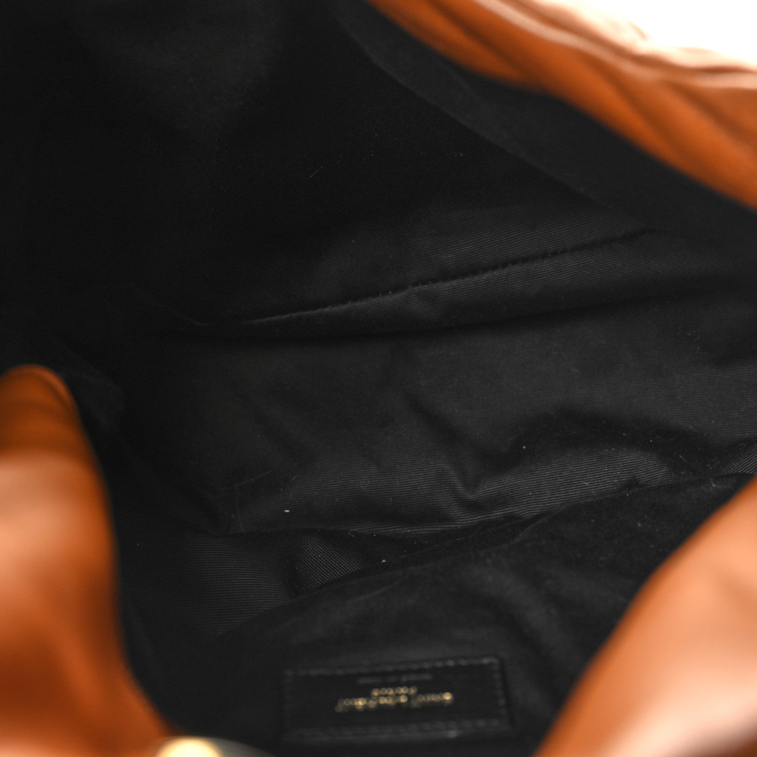 Saint Laurent Lambskin Quilted Medium Loulou Puffer Monogram Chain Satchel Miel Dark 5 of 13