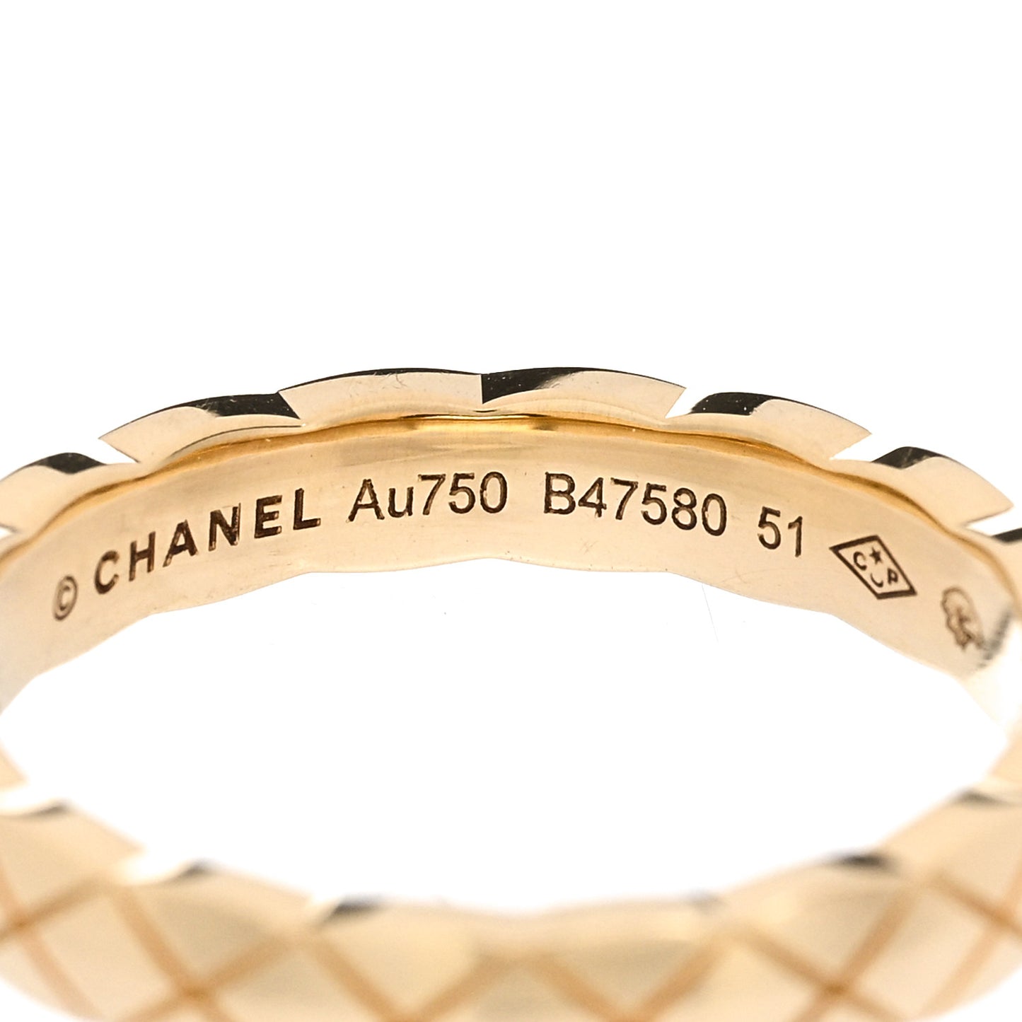 18K Yellow Gold Mini Coco Crush Ring 51 5.75