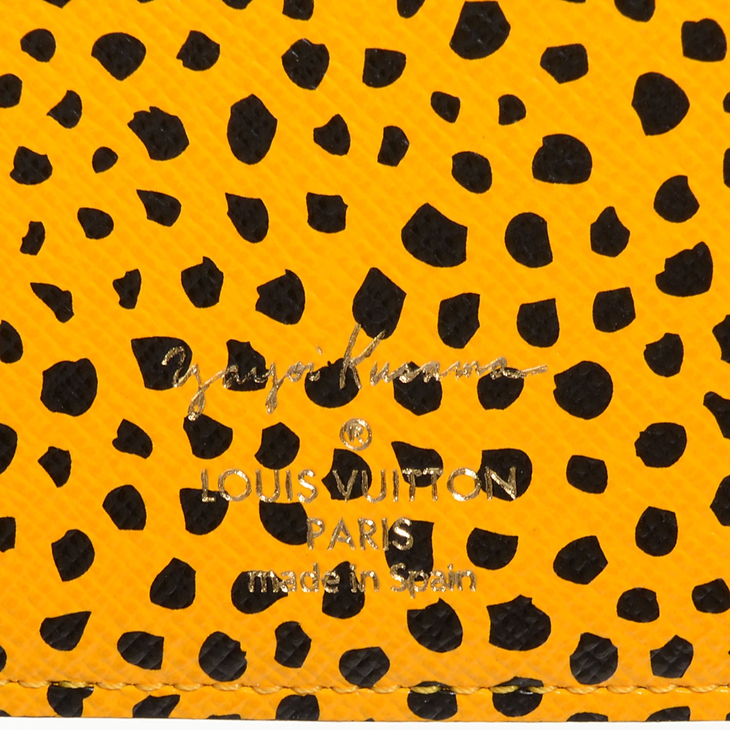 Louis Vuitton Monogram Kusama Infinity Dots Small Ring Agenda Cover Yellow 7 of 8