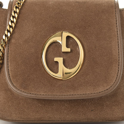 Gucci Suede Cudu Small 1973 Chain Shoulder Bag Marron Glace 11 of 11