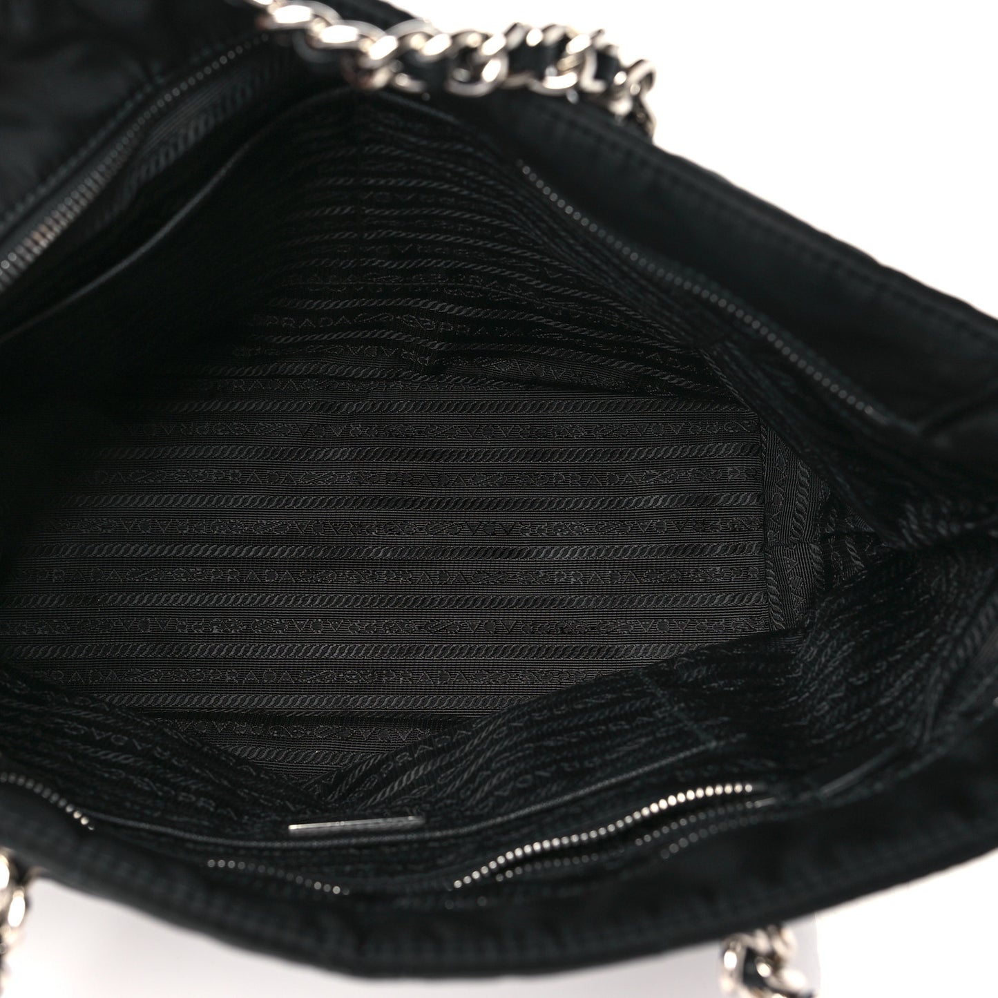 Nylon Tessuto Impuntu Quilted Tote Black