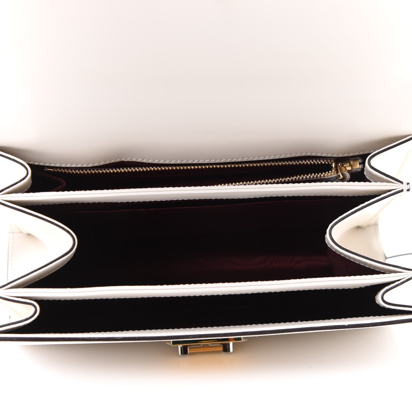 Smooth Calfskin Small Zumi Shoulder Bag Mystic White