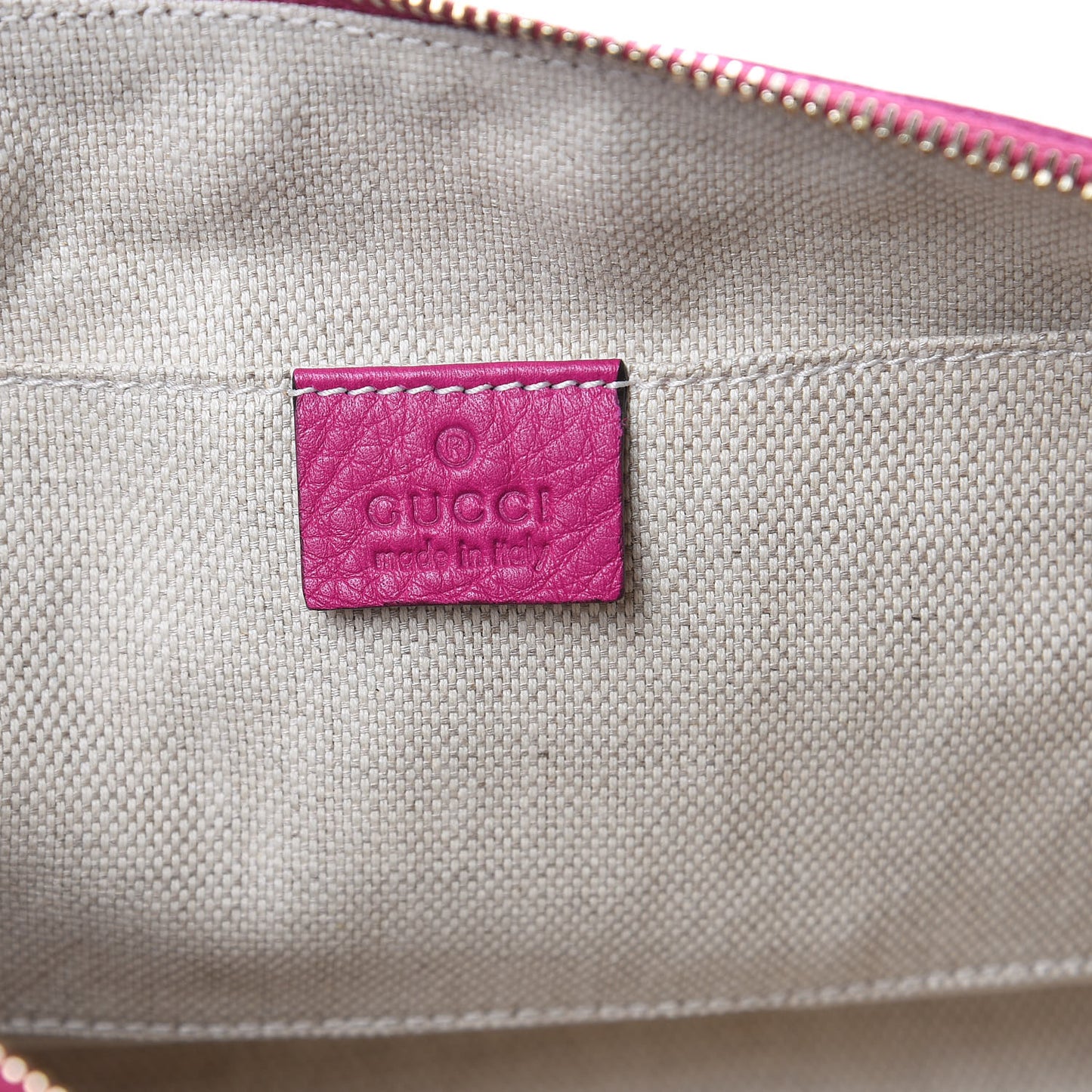 Pebbled Calfskin Tassel Clutch Fuchsia