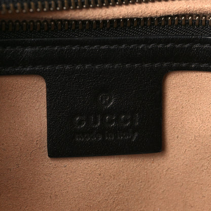 Gucci Calfskin Matelasse Small GG Marmont Shoulder Bag Black 5 of 9