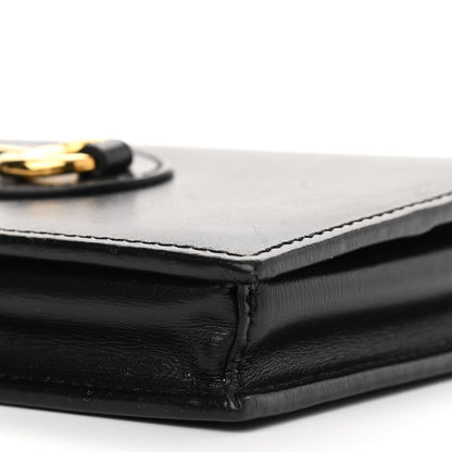 Gucci Boarded Plutone Calfskin Horsebit 1955 Wallet On Chain Black 10 of 12