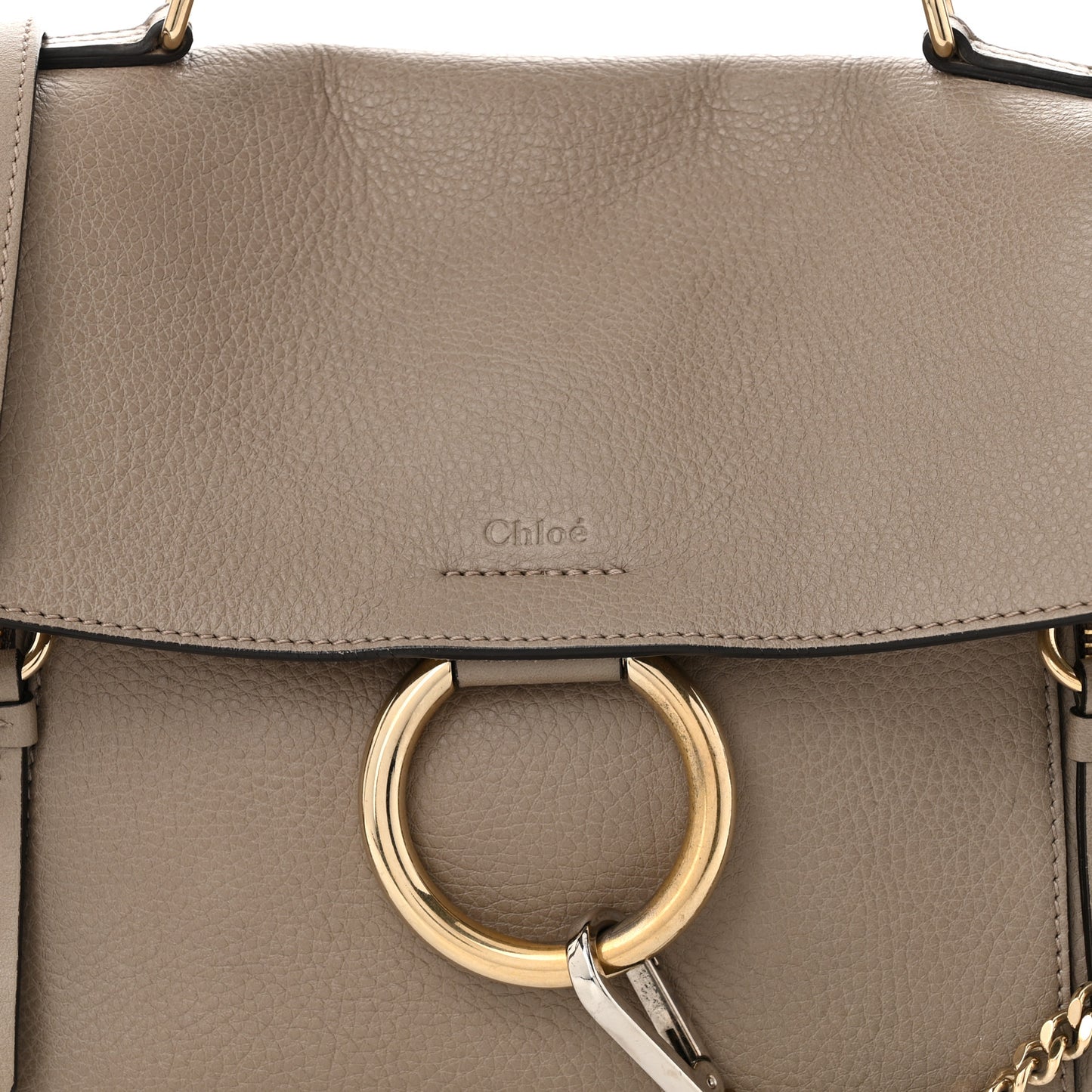 Calfskin Mini Faye Day Shoulder Bag Motty Grey