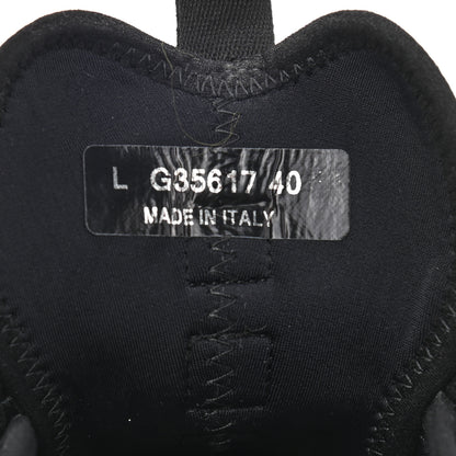 Chanel Velvet Calfskin Mixed Fibers CC Sneakers 40 Black 7 of 9