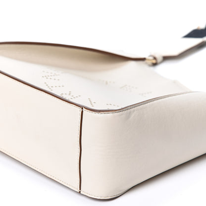 Stella McCartney Eco Alter Nappa Perforated Logo Mini Crossbody White 8 of 9