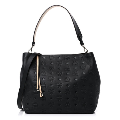 MCM Calfskin Ottomar Large Klara Hobo Black 1 of 8