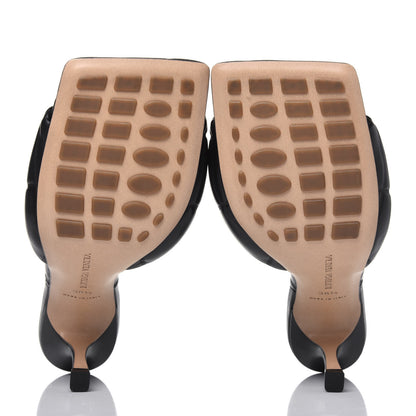 Bottega Veneta Nappa Quilted Rubber Lido Mule Sandals 38.5 Black 5 of 9