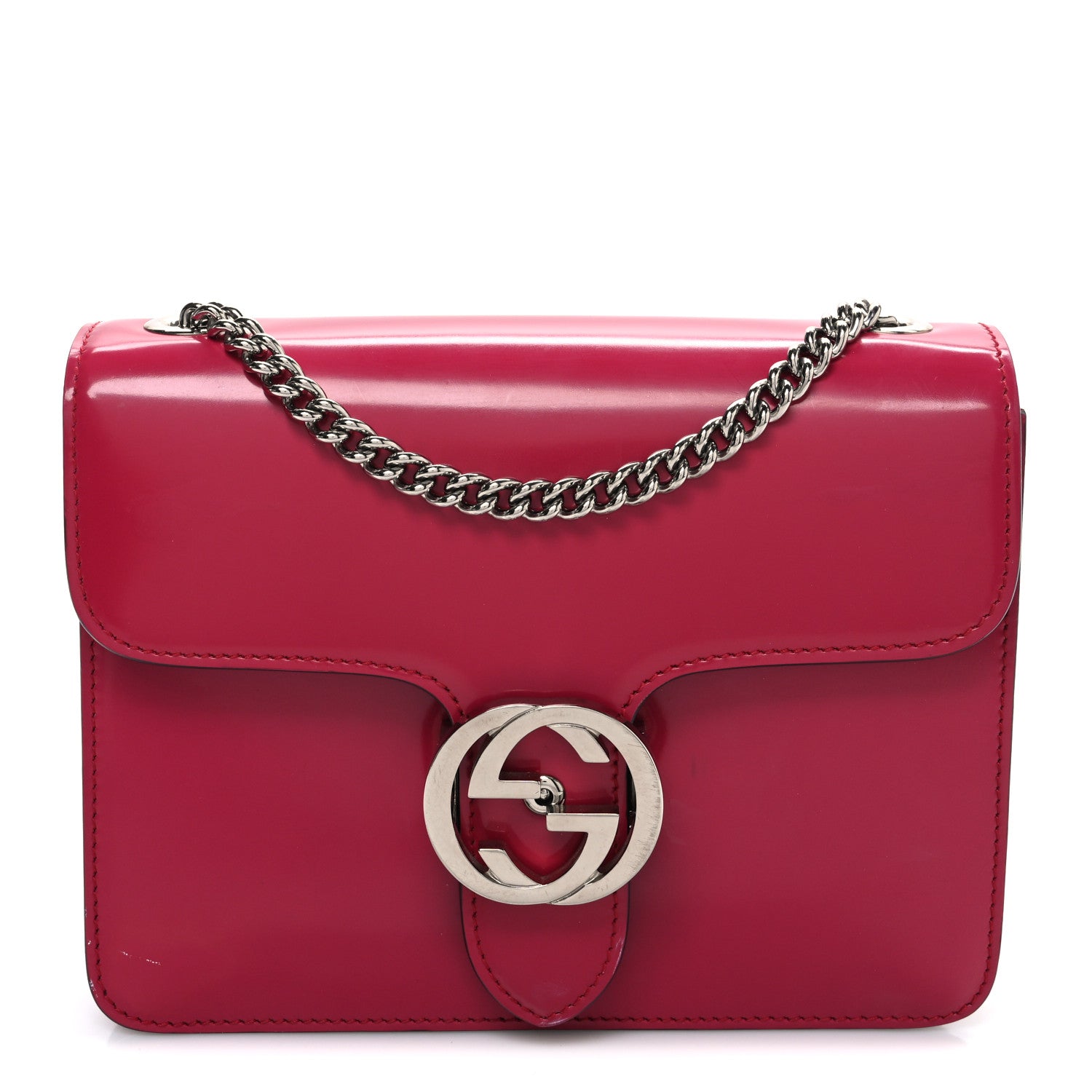 Gucci Shade Lux Calfskin Small Interlocking G Shoulder Bag Petunia 1 of 11