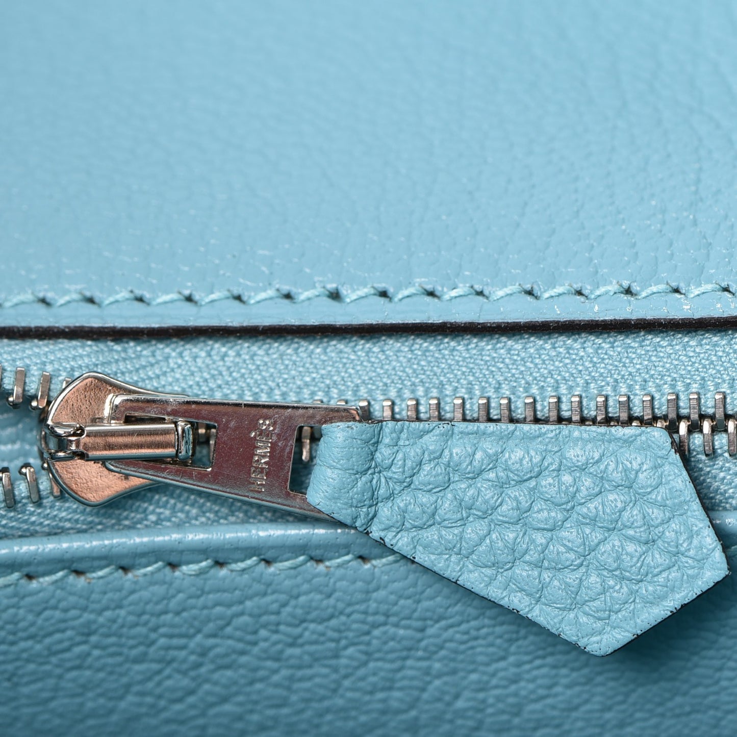Taurillon Clemence Birkin 35 Bleu Atoll