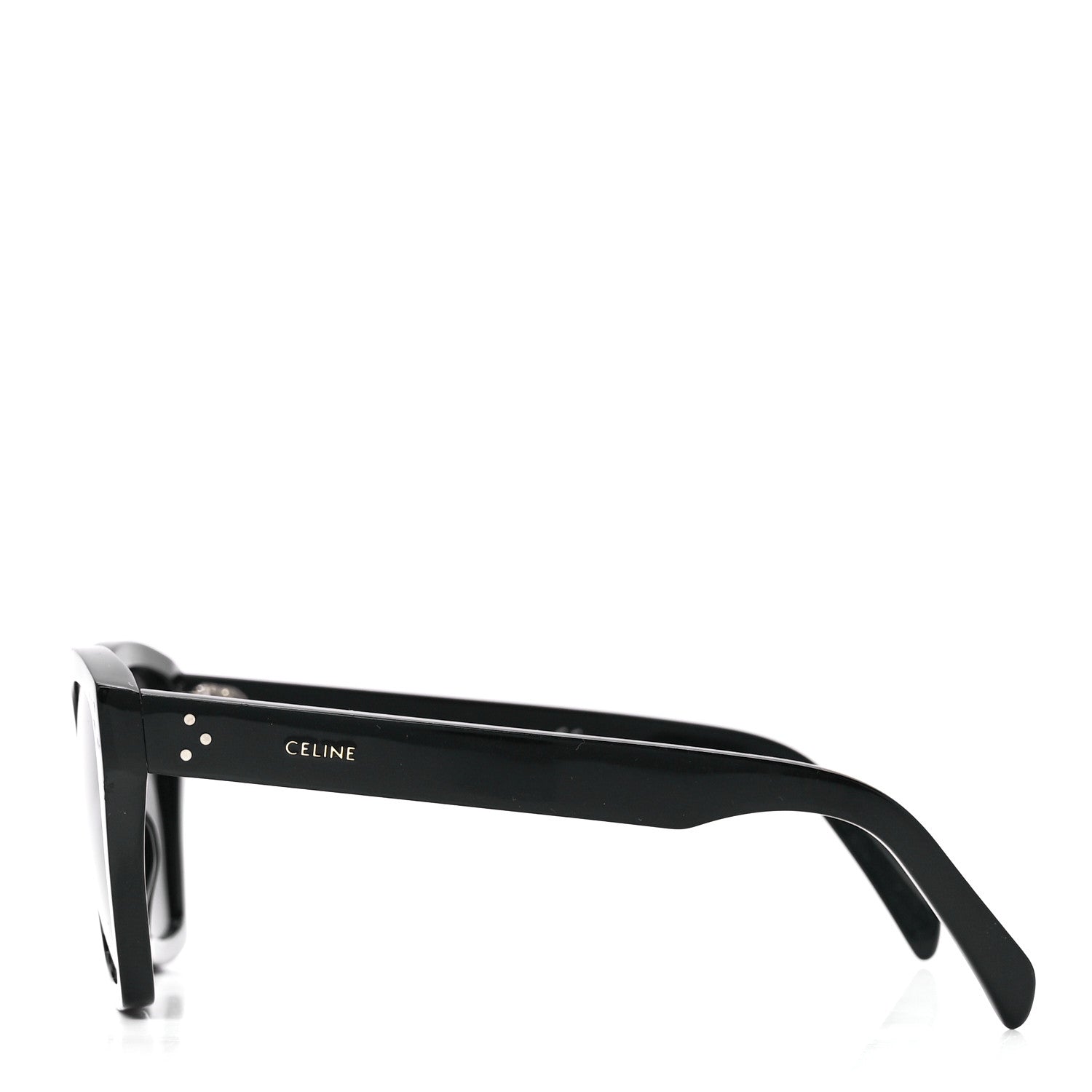 Celine Acetate Polarized Square Sunglasses CL40090I Black 3 of 6