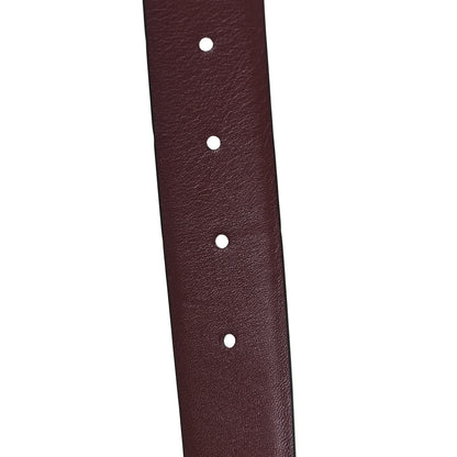 Chanel Calfskin CC Reversible Belt 70 Black Burgundy 3 of 5