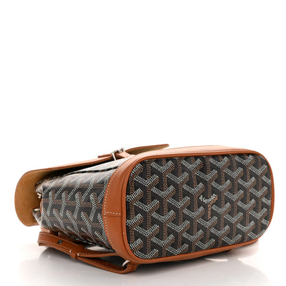 Goyard Goyardine Calfskin Mini Alpin Backpack Black Gold 4 of 9