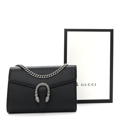 Gucci Calfskin Mini Dionysus Chain Wallet Black 12 of 12