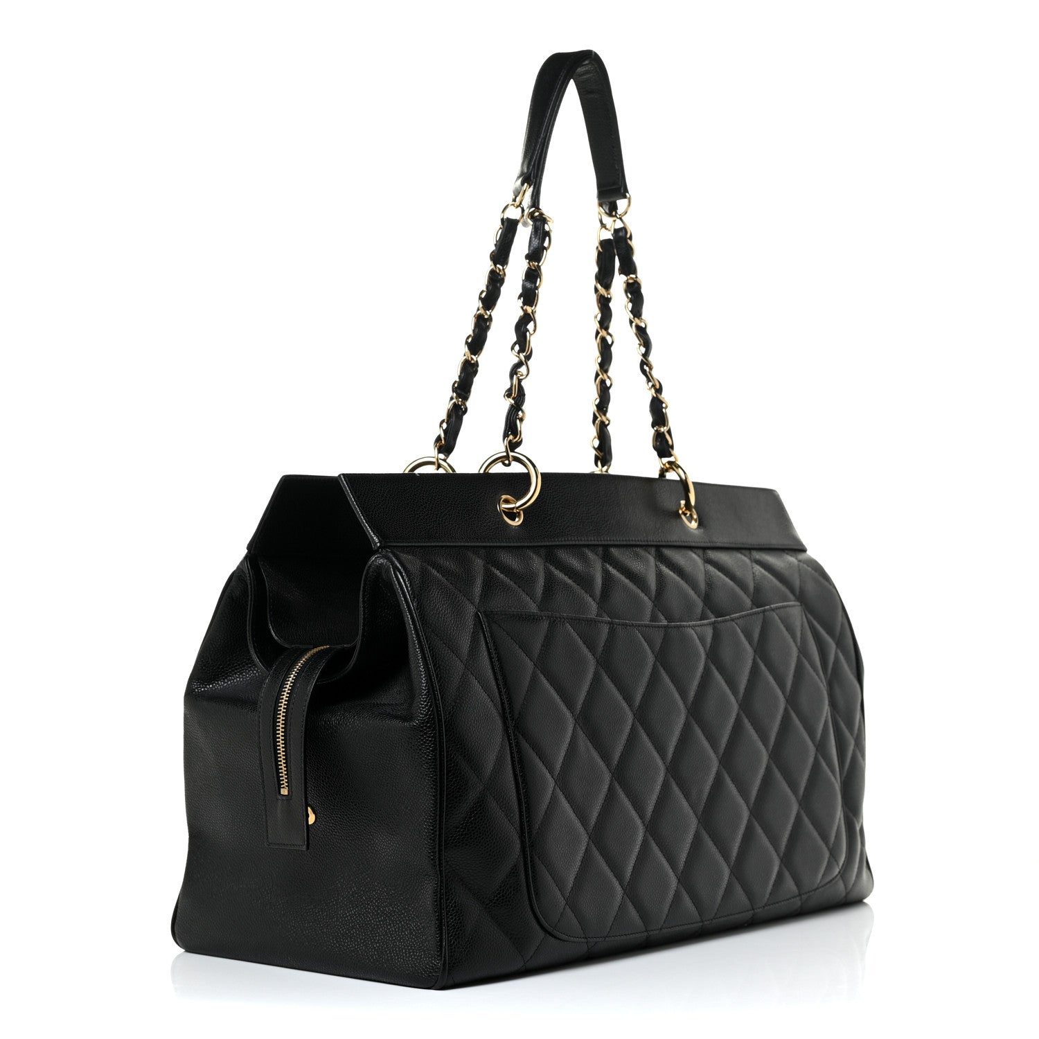 Chanel Caviar Quilted Timeless XL Weekender Bag Black 3 of 15