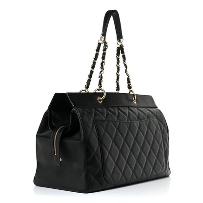 Chanel Caviar Quilted Timeless XL Weekender Bag Black 3 of 15