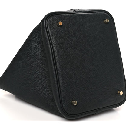 Hermes Taurillon Clemence Picotin Lock 22 MM Black 9 of 10