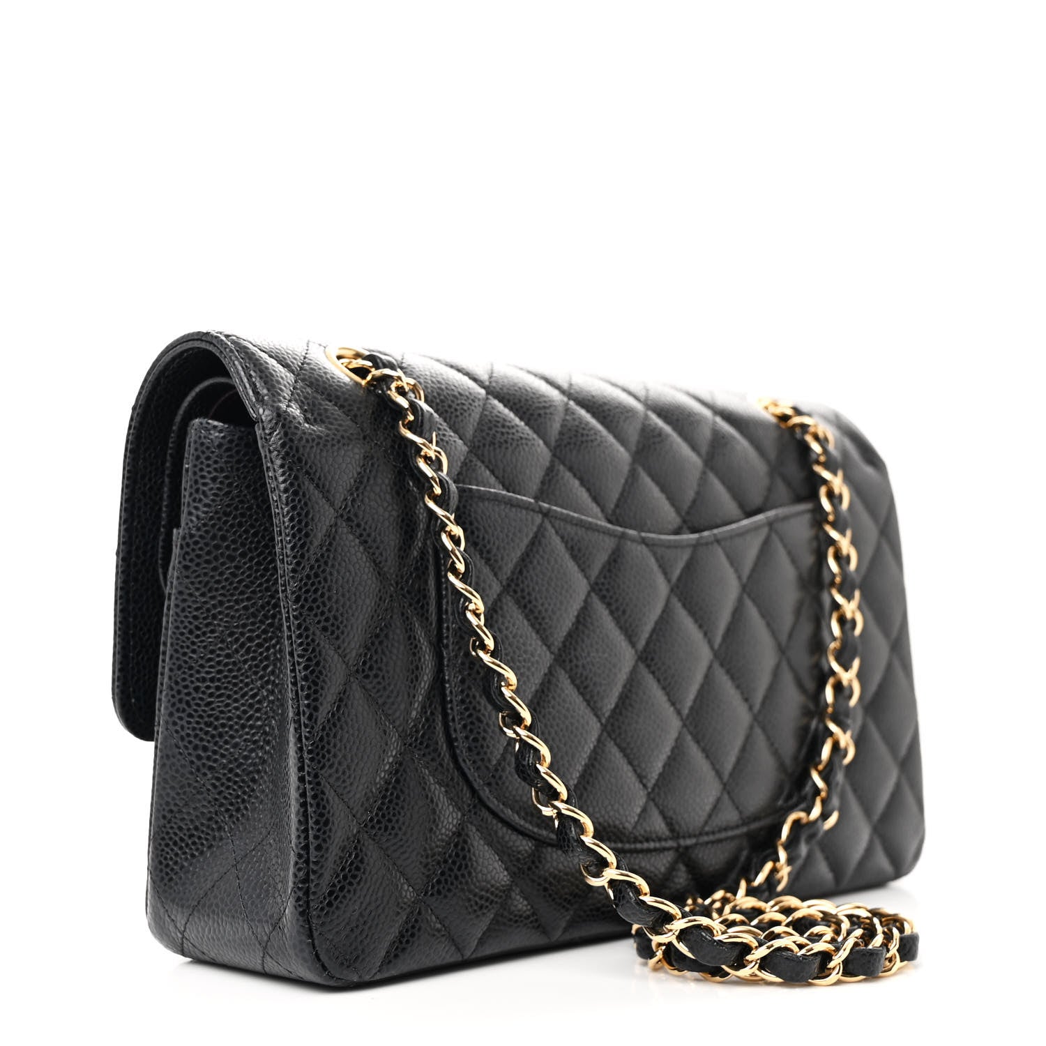 Chanel Caviar Quilted Medium Double Flap Black 3 of 10