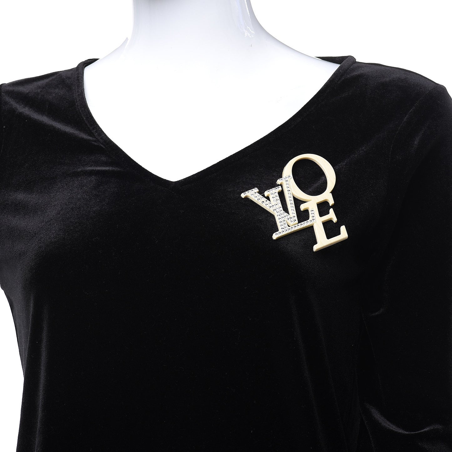 Swarovski Crystal Love LVoe Brooch
