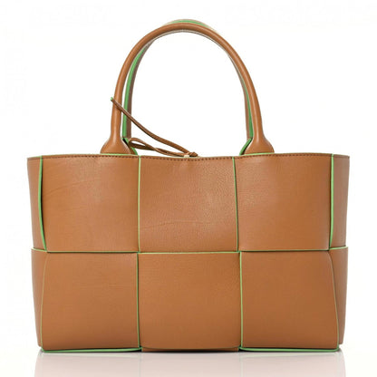 Bottega Veneta Buffalo Maxi Intrecciato Small Arco Tote Caramel Pistachio 1 of 12