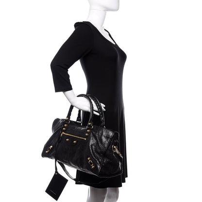 Balenciaga Agneau Giant 12 Gold Hardware Part Time Black 2 of 10