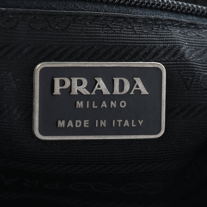 Prada Nylon Vela Medium Cinch Backpack Black 5 of 7