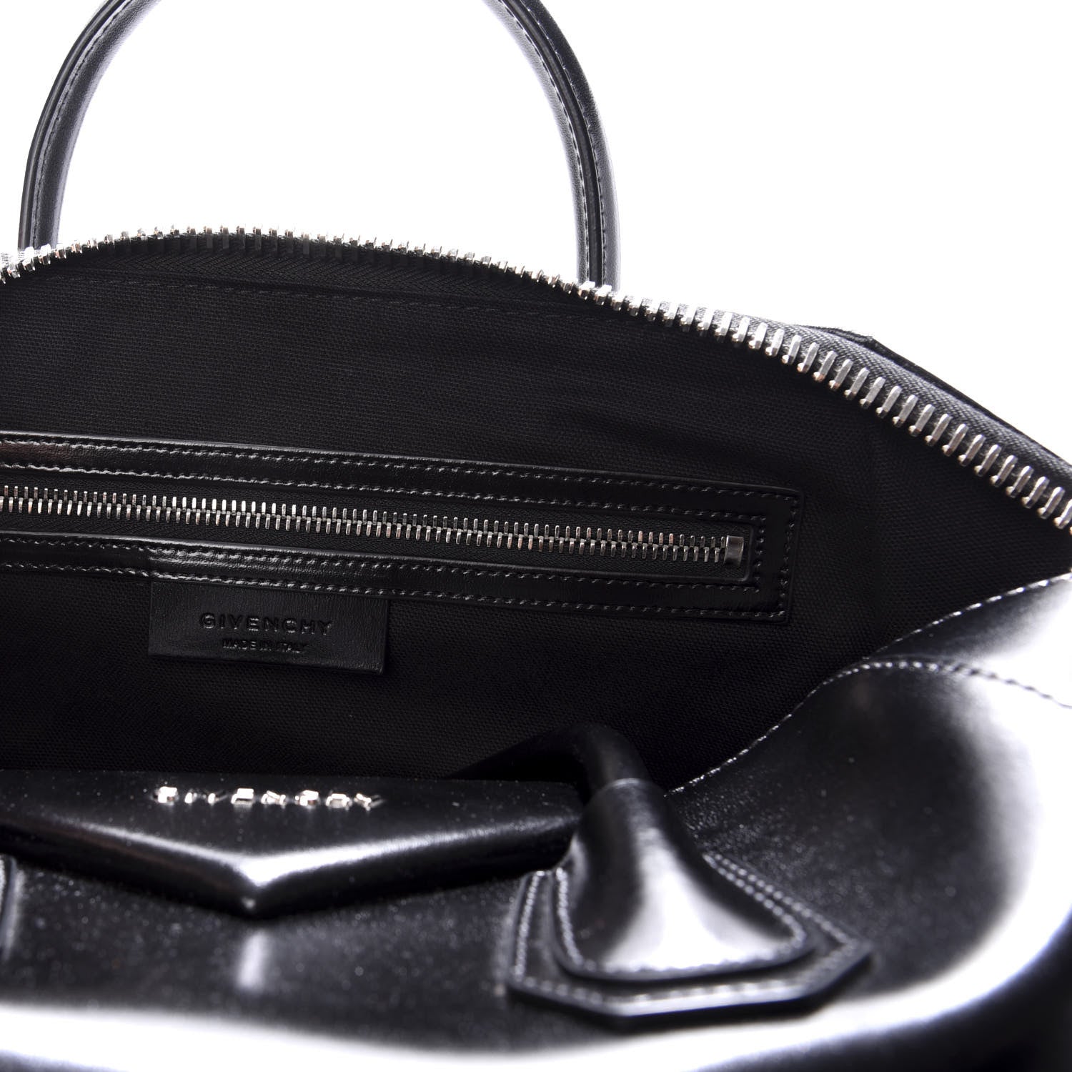 Givenchy Shiny Lord Calfskin Medium Antigona Black 7 of 11