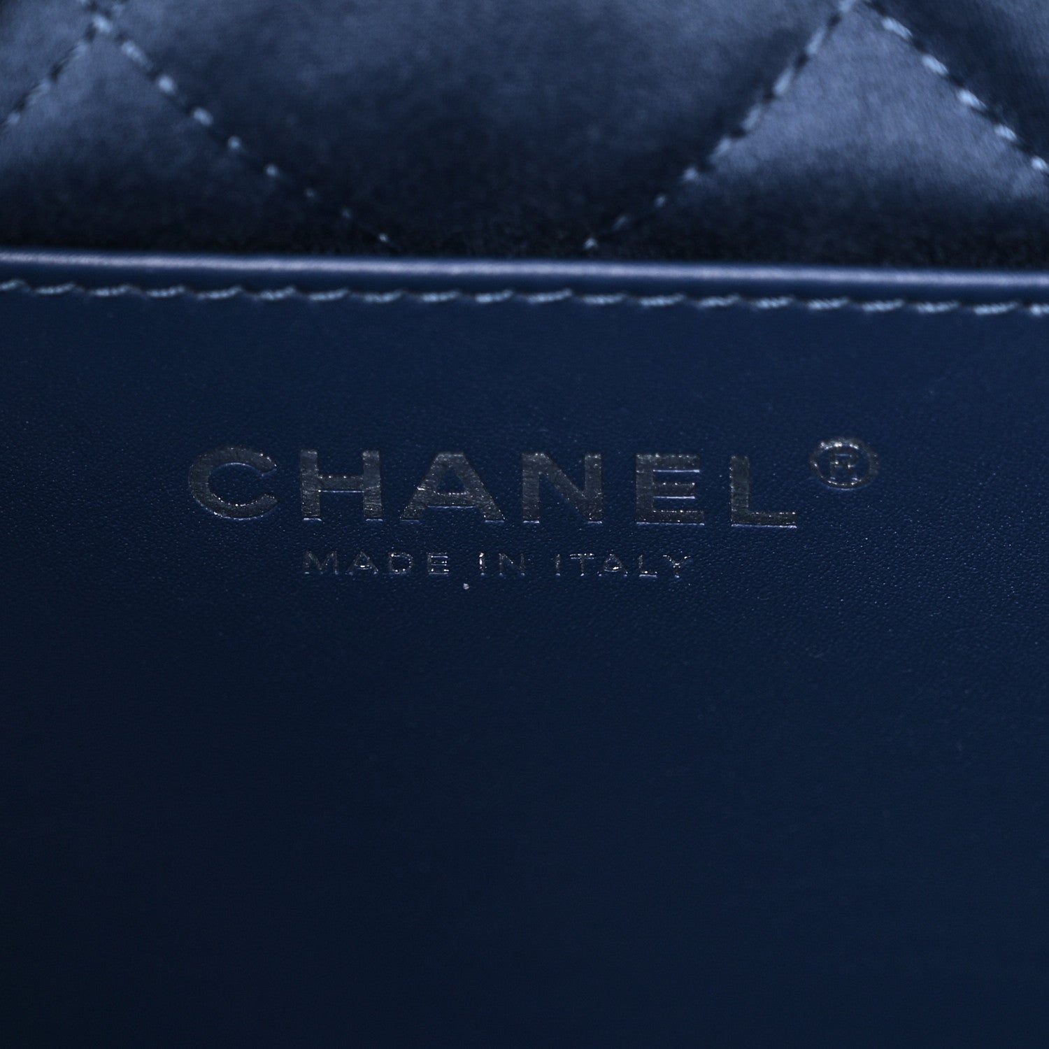 Chanel Washed Denim Logo Embroidered Mini Chanel 22 Blue 6 of 10