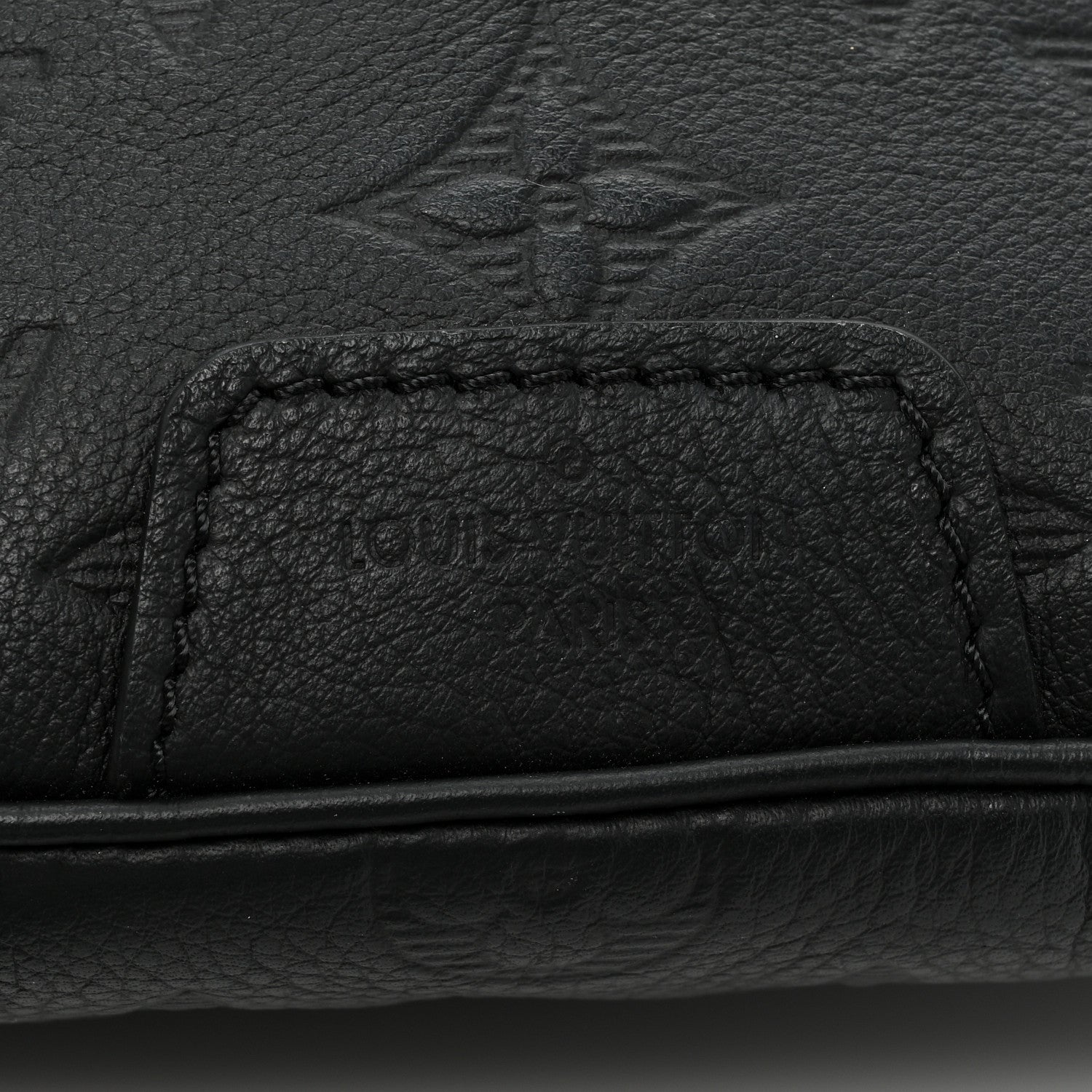 Louis Vuitton Calfskin Monogram Shadow Discovery Bumbag Black 11 of 11
