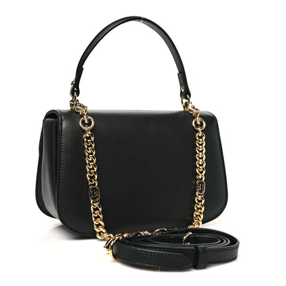 Gucci Roxy Calfskin Small Blondie Top Handle Shoulder Flap Bag Black 3 of 10