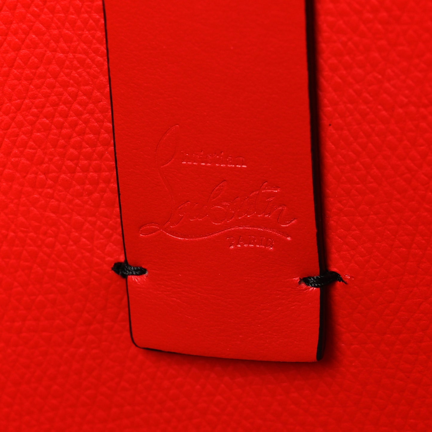 Patent Calfskin Small Oh Xtian Cabata Tote Red