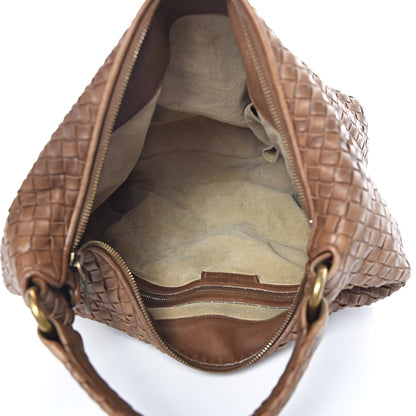 Bottega Veneta Nappa Intrecciato Pyramid Hobo Noce 5 of 11
