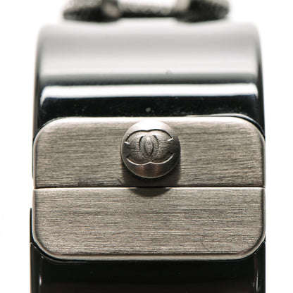Chanel Resin Baguette Crystal CC Cuff Black 5 of 6