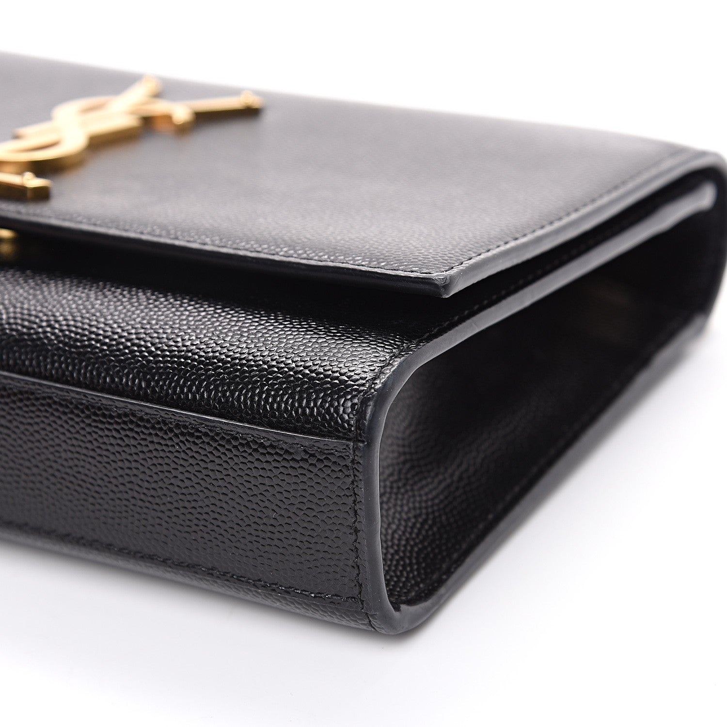 Saint Laurent Grain De Poudre Small Monogram Kate Satchel Black 8 of 9