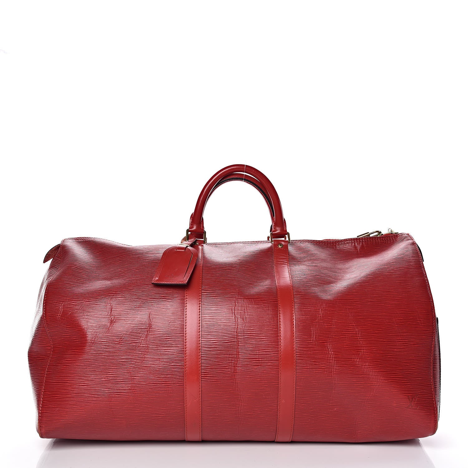 Louis Vuitton Epi Keepall 55 Castillan Red 3 of 26