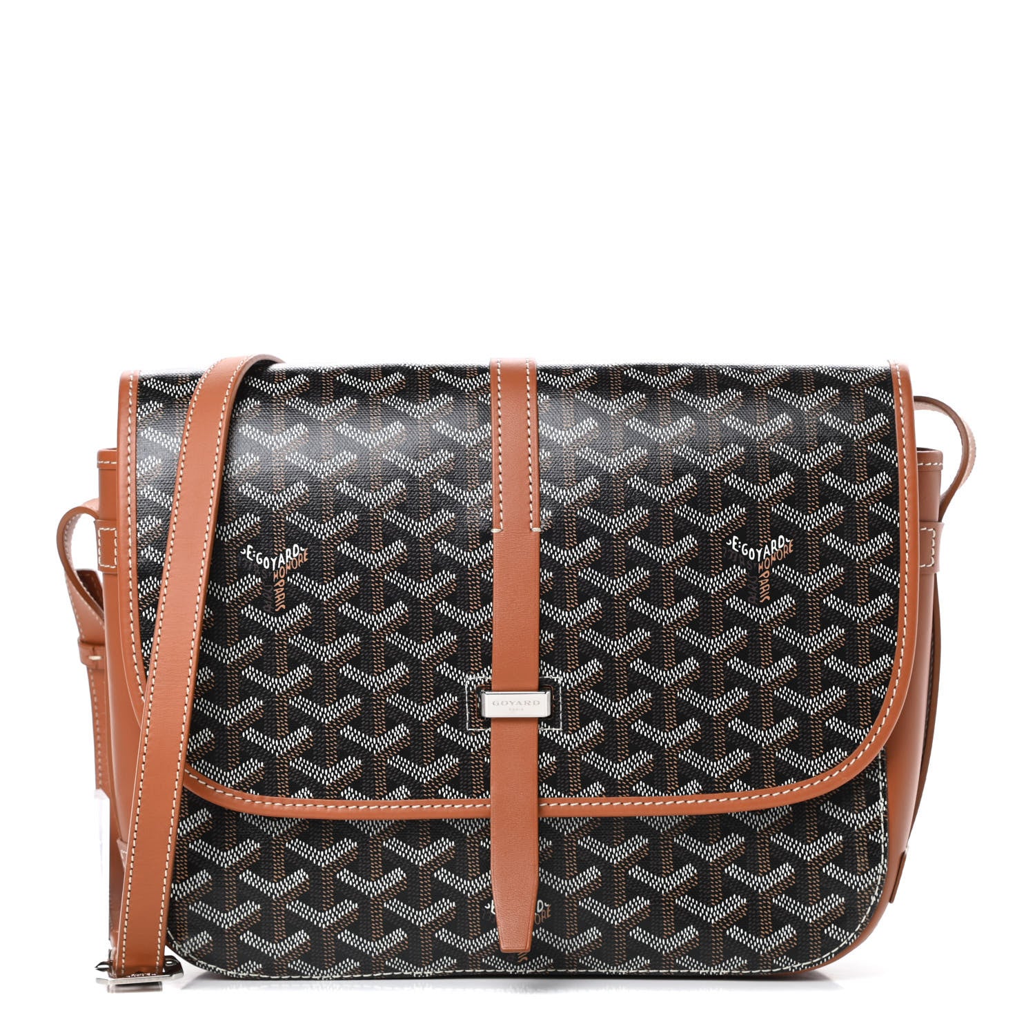 Goyard Goyardine Belvedere II MM Messenger Bag Black Gold 1 of 10