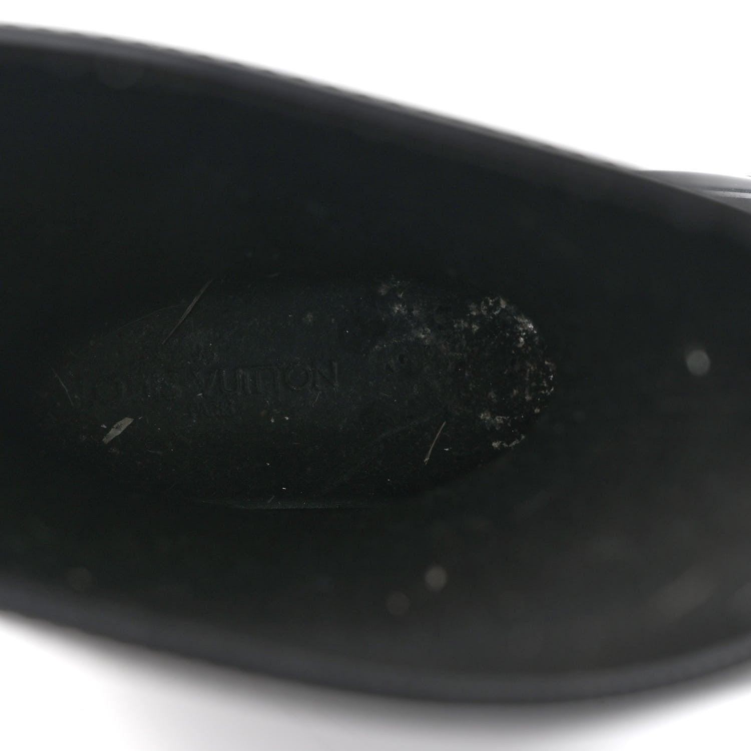 Louis Vuitton Rubber Embossed Monogram Splash Rain Boots 39 Black 7 of 8