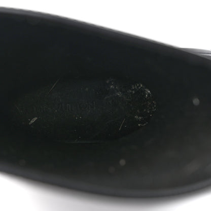 Louis Vuitton Rubber Embossed Monogram Splash Rain Boots 39 Black 7 of 8