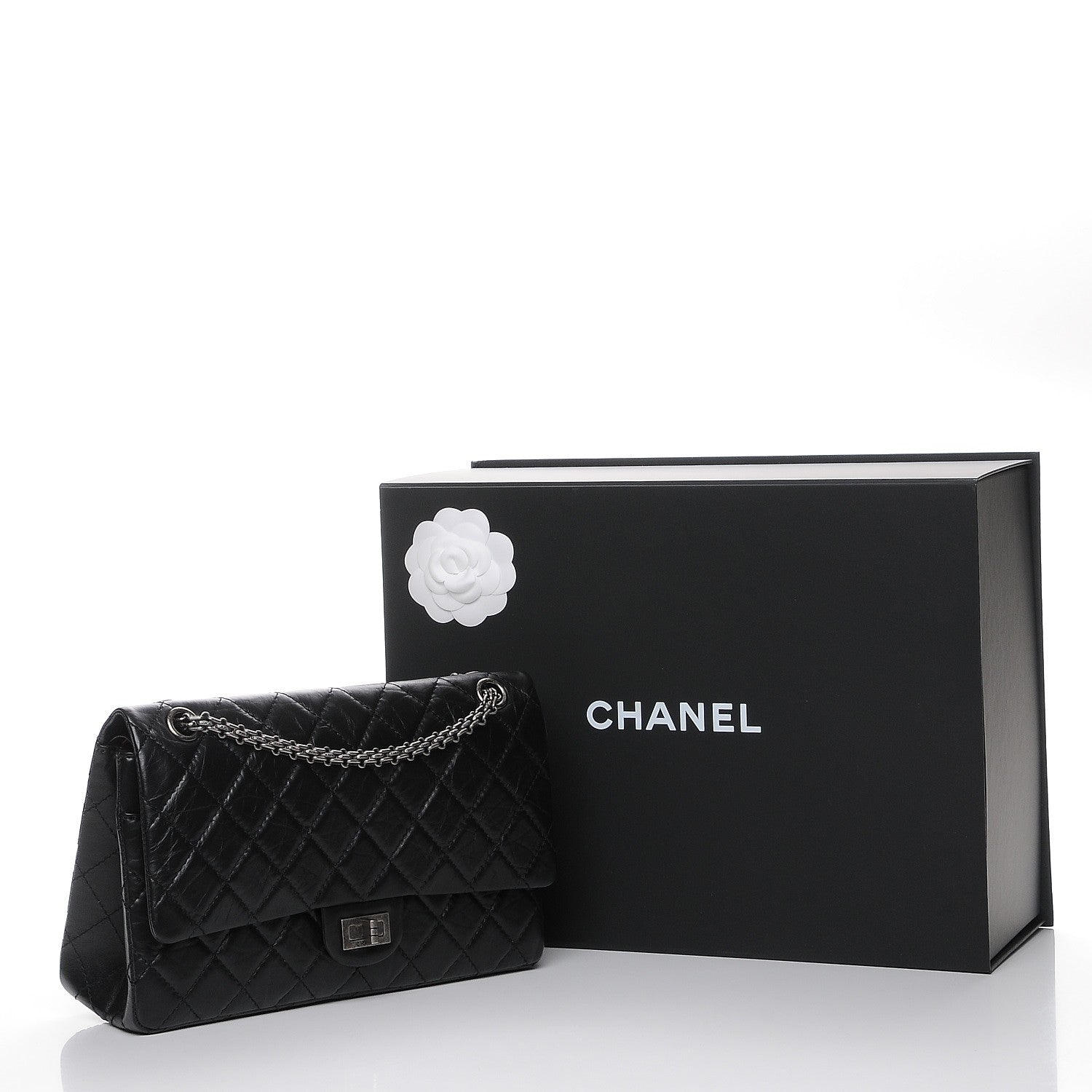 Chanel Aged Calfskin Quilted 2.55 Reissue 226 Flap Black 8 of 8