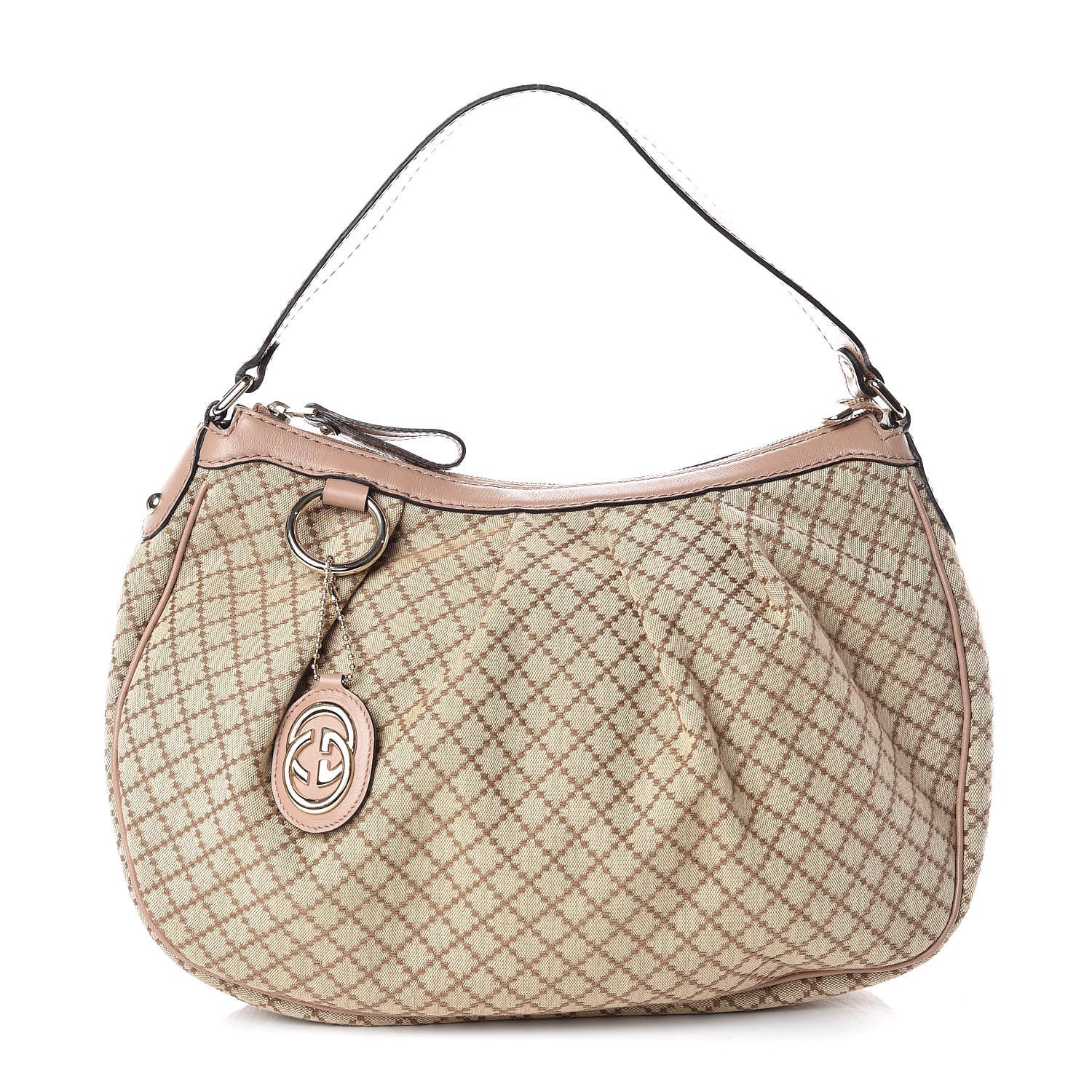 Gucci Diamante Medium Sukey Hobo Beige 1 of 10