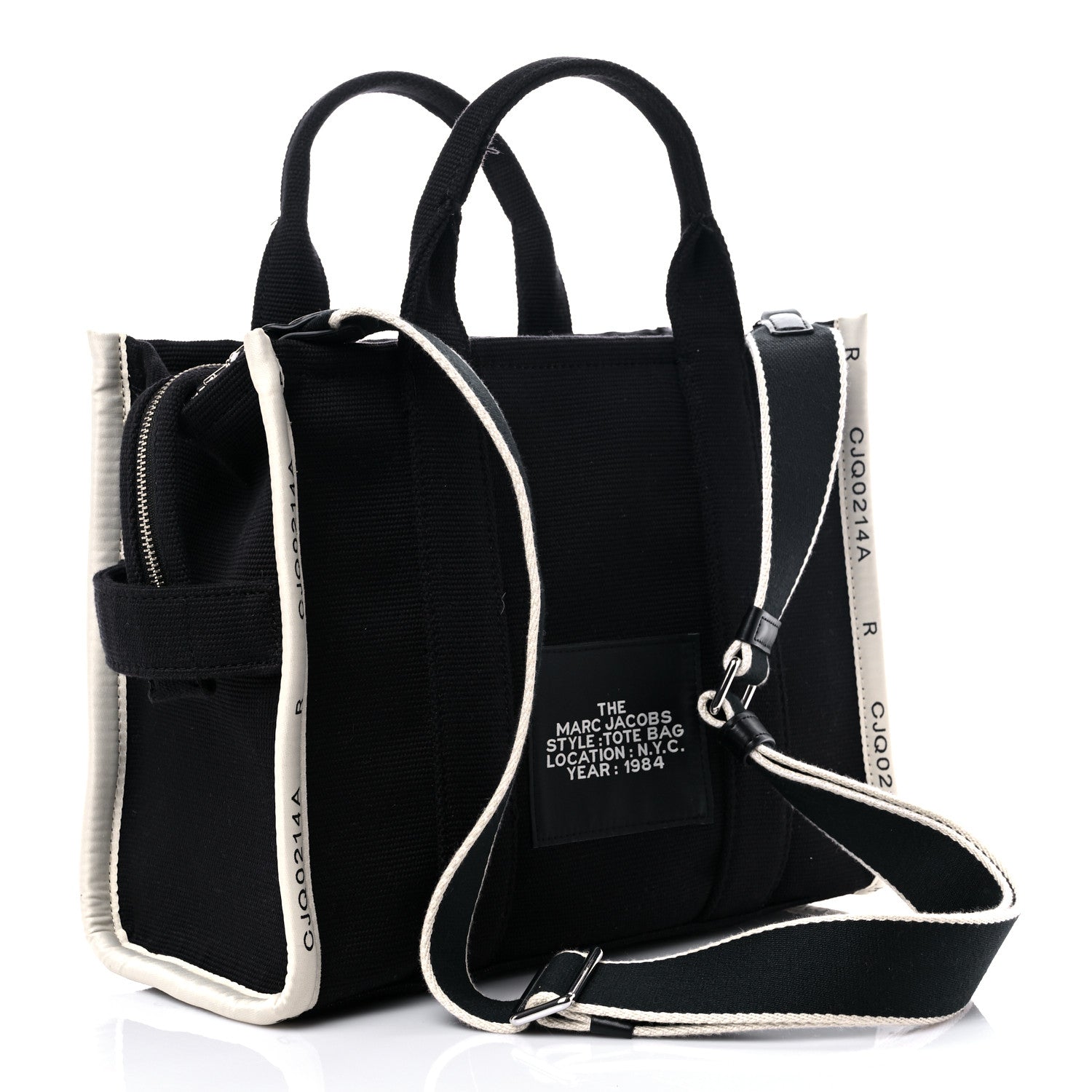 Marc Jacobs Jacquard Medium The Tote Bag Black 2 of 13
