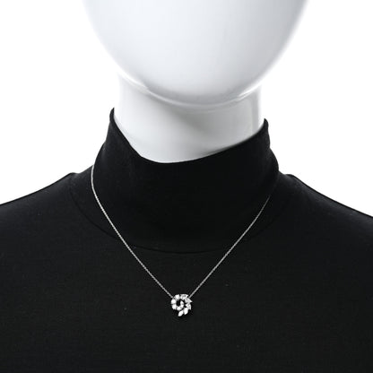 Harry Winston Platinum Diamond Small Open Cluster Pendant Necklace 2 of 5