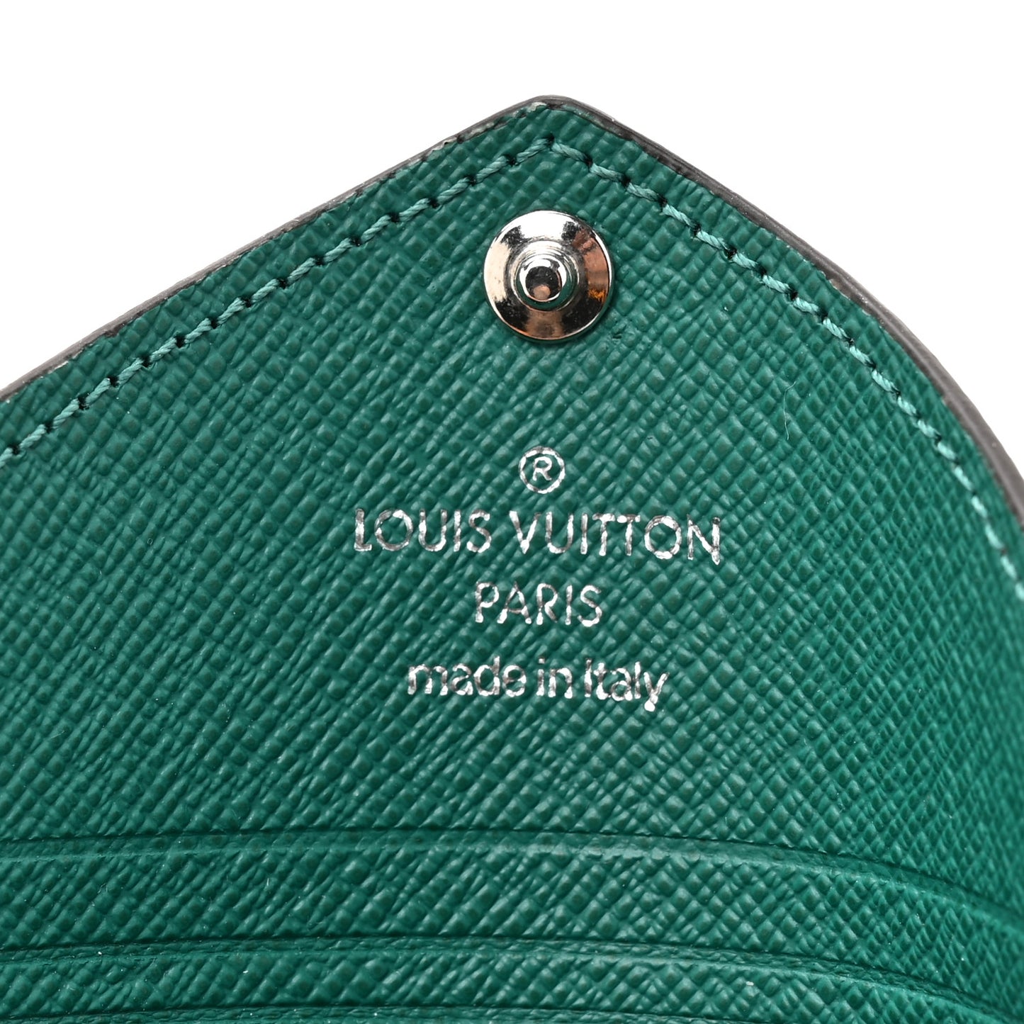 Monogram LV Colormania Kirigami Card Holder Borneo Green