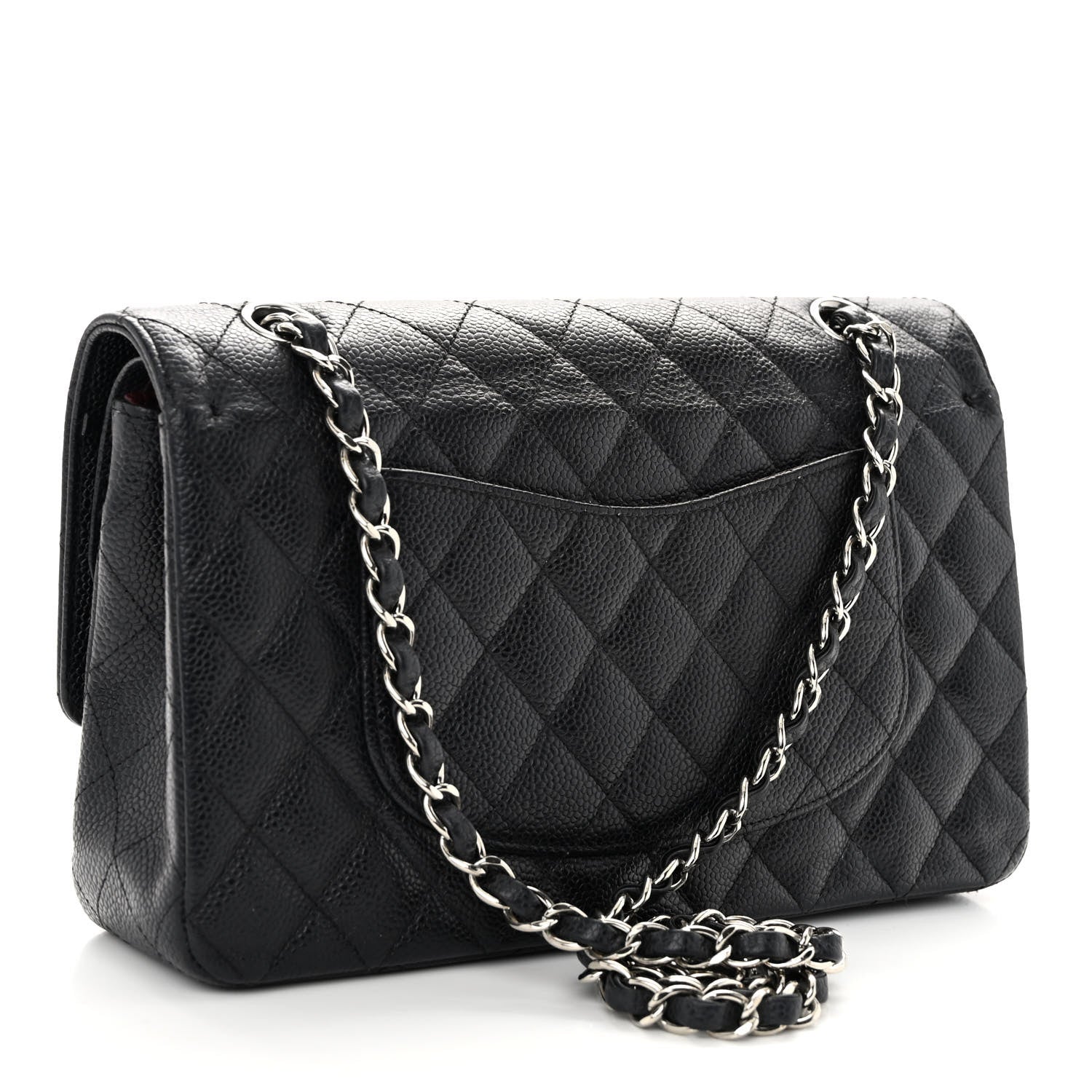 Chanel Caviar Quilted Medium Double Flap Black 3 of 10