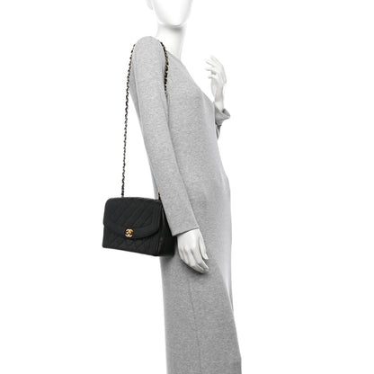 Chanel Lambskin Quilted Medium Single Flap Black 2 of 10