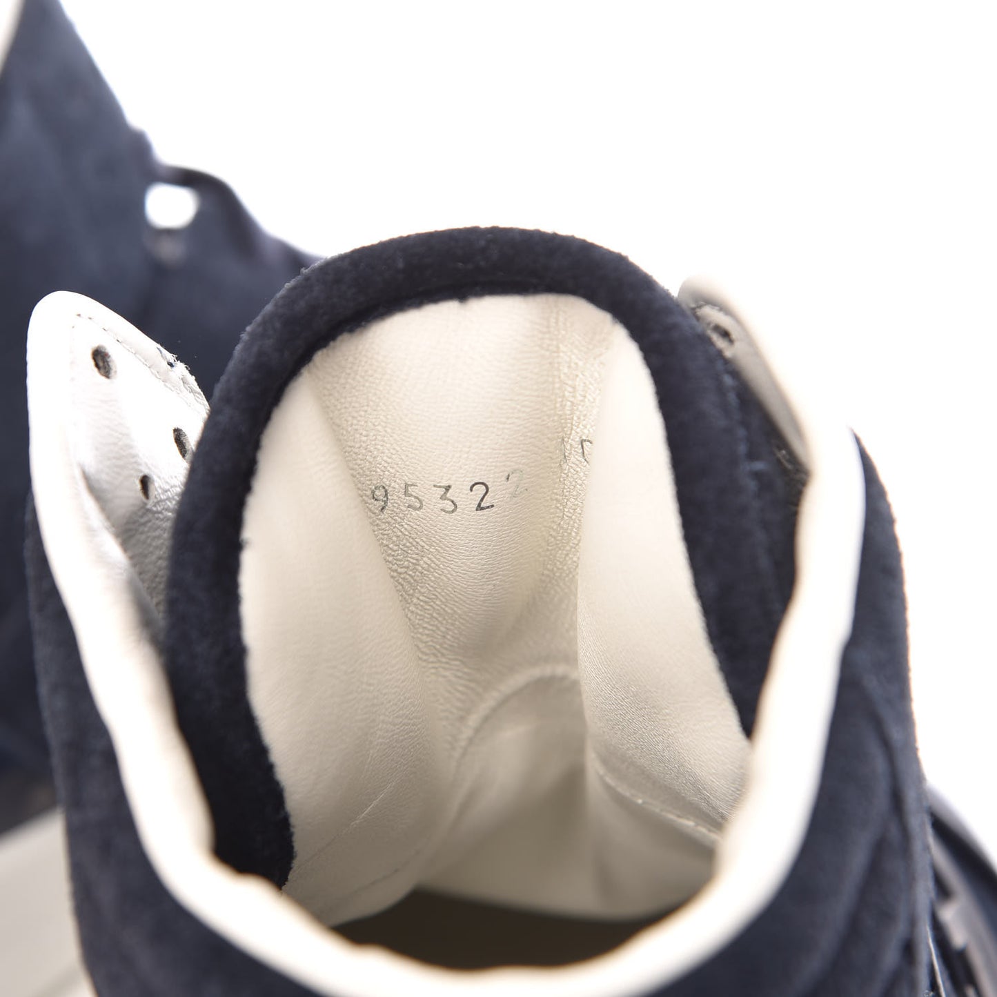 Suede Men's Interlocking G High Top Sneakers 10.5 Blue